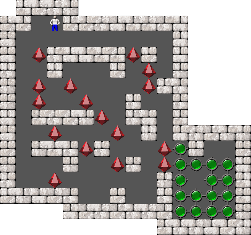 Sokoban Mass Remodel level 1751